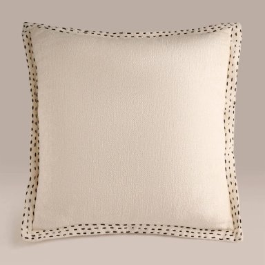COJIN MAISON LINETT BLANCO STITCHING NEGRO 50X50 MAISON - 2