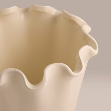 MACETERO RIPLEY HOME BORDE ONDAS BLANCO 18.5CM - 3