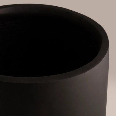 MACETERO RIPLEY HOME LISO NEGRO 33CM - 2