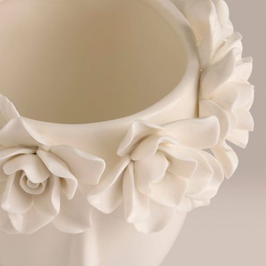 FIGURA RIPLEY HOME ROSTRO CON FLORES RELIEVE 18.5 CM - 3