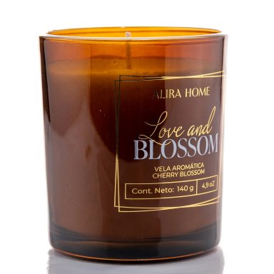 VELA AROMÁTICA ALIRA HOME CON CERA DE SOJA CHERRY BLOSSOM - 3