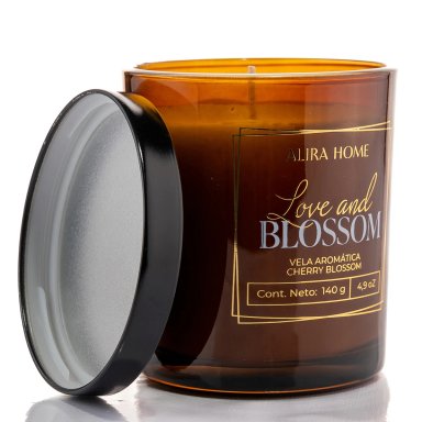 VELA AROMÁTICA ALIRA HOME CON CERA DE SOJA CHERRY BLOSSOM - 4