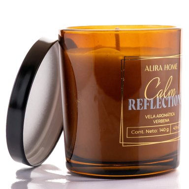 VELA AROMÁTICA ALIRA HOME CON CERA DE SOJA VERBENA - 4