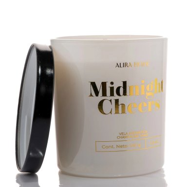 VELA AROMÁTICA ALIRA HOME CON CERA DE SOJA CHAMPAGNE TOAST - 4