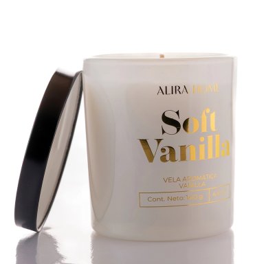 VELA AROMÁTICA ALIRA HOME CON CERA DE SOJA VANILLA - 3