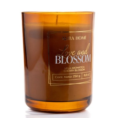 VELA AROMÁTICA CRISTAL ALIRA HOME CON CERA DE SOJA CHERRY BLOSSOM - 3