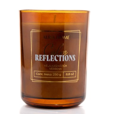 VELA AROMÁTICA CRISTAL ALIRA HOME CON CERA DE SOJA VERBENA - 2