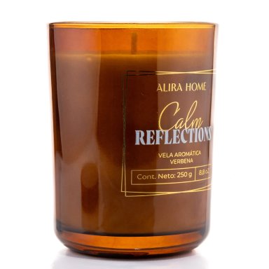 VELA AROMÁTICA CRISTAL ALIRA HOME CON CERA DE SOJA VERBENA - 3