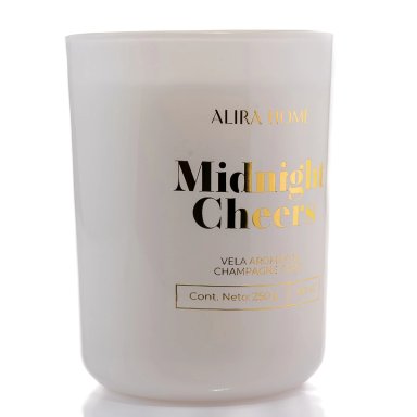 VELA AROMÁTICA CRISTAL ALIRA HOME CON CERA DE SOJA CHAMPAGNE TOAST - 3