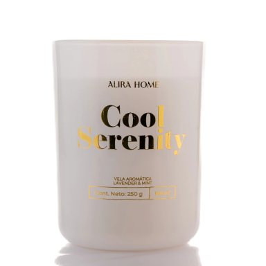 VELA AROMÁTICA CRISTAL ALIRA HOME CON CERA DE SOJA LAVENDER+MINT - 2