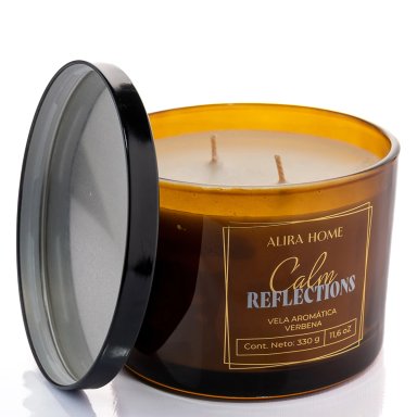 VELA AROMÁTICA ALIRA HOME CON CERA DE SOJA VERBENA - 3