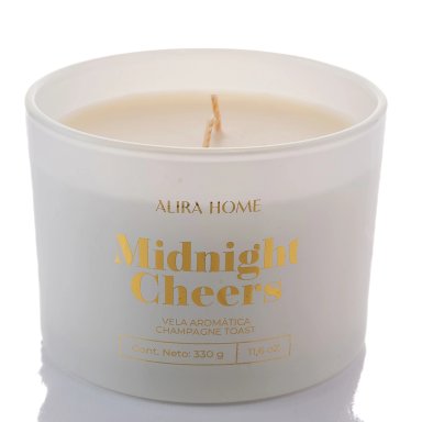 VELA AROMÁTICA ALIRA HOME CON CERA DE SOJA CHAMPAGNE TOAST - 2