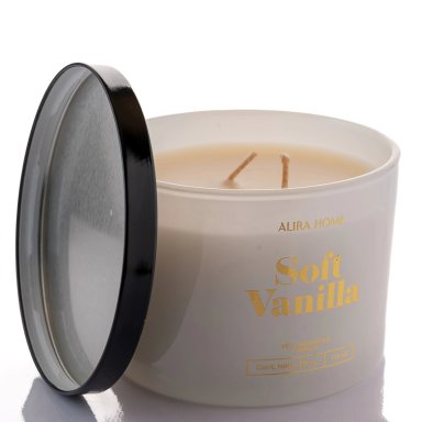 VELA AROMÁTICA ALIRA HOME CON CERA DE SOJA VANILLA - 3
