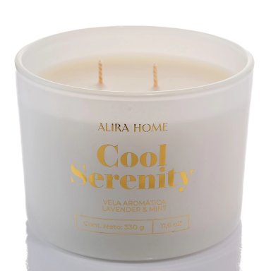 VELA AROMÁTICA ALIRA HOME CON CERA DE SOJA LAVENDER+MINT - 2