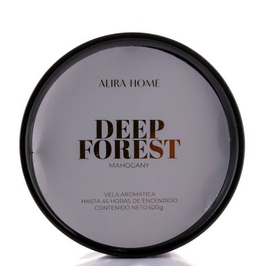 VELA AROMÁTICA CERÁMICA ALIRA HOME 3 MECHAS CERA DE SOJA MAHOGANY - 3