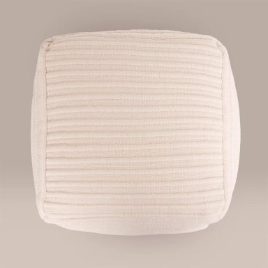 PUFF RIPLEY HOME CUBO IVORY - 2