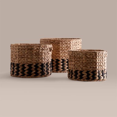 CANASTO RIPLE HOME BICOLOR NEGRO 26CM - 3