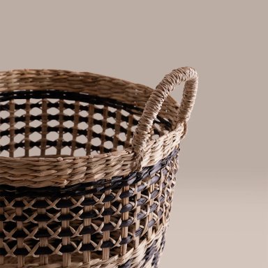 CANASTO RIPLEY HOME MOSAICO NEGRO 31CM - 2