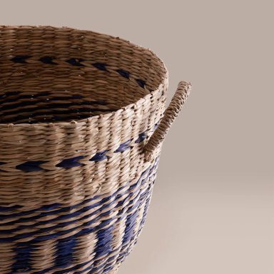 CANASTO RIPLEY HOME BICOLOR AZUL 35CM - 2
