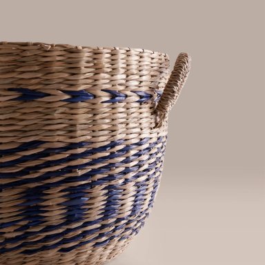 CANASTO RIPLEY HOME BICOLOR AZUL 31CM - 2