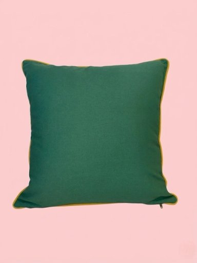 COJÍN CUADRADO FOLKÁNICA 45x45 CM ESTAMPADO VERDE - 2