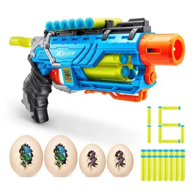 JUEGO DE MESA ZURU 4860 XSHOT LANZADOR DARDOS DINO STRIKER