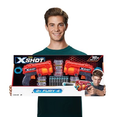 LANZADOR DARDOS 2X FURY 4 X-SHOT 36329 - 3