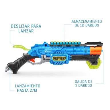 LANZADOR ZURU 4861 JUEGO X-SHOT DARDOS CLAW HUNTER - 2