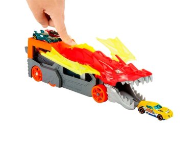 PISTA HOT WHEELS JUGUETE CITY REMOLQUE DRAGON GTK42
