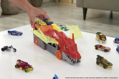 PISTA HOT WHEELS JUGUETE CITY REMOLQUE DRAGON GTK42 - 2