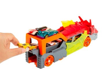 PISTA HOT WHEELS JUGUETE CITY REMOLQUE DRAGON GTK42 - 6