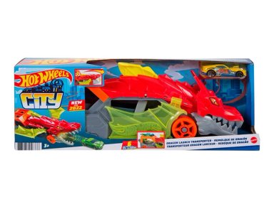 PISTA HOT WHEELS JUGUETE CITY REMOLQUE DRAGON GTK42 - 7
