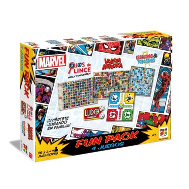 PACK 4 DISNEY JUEGO MESA FUN JUEGOS MARVEL COMIC - 1