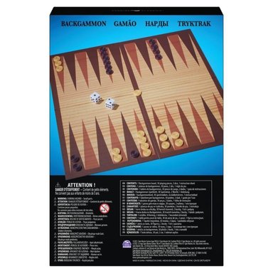 JUEGO DE MESA SPIN MASTER GAMES BACKGAMMON - 6