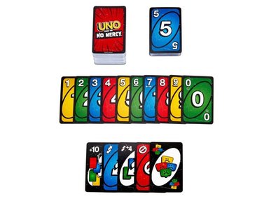 JUEGO CARTAS MATTEL UNO NO MERCY CON NUEVAS REGLAS Y PENALIZACIONES NIÑOS 7 AÑOS EN ADELANTE - 3