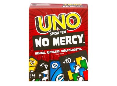 JUEGO CARTAS MATTEL UNO NO MERCY CON NUEVAS REGLAS Y PENALIZACIONES NIÑOS 7 AÑOS EN ADELANTE - 6