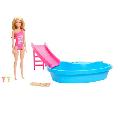MUÑECA BARBIE ALBERCA CON HRJ74 - 2