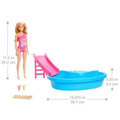 MUÑECA BARBIE ALBERCA CON HRJ74 - 5