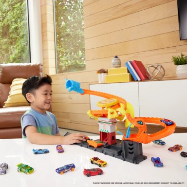 PISTA HOT WHEELS JUGUETE CITY ATAQUE COBRA VS PIZZERIA - 2