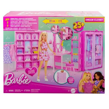 SET CLÓSET DE LOS SUEÑOS BARBIE CON ACCESORIOS Y MUÑECA - 5