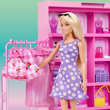 SET CLÓSET DE LOS SUEÑOS BARBIE CON ACCESORIOS Y MUÑECA - 7