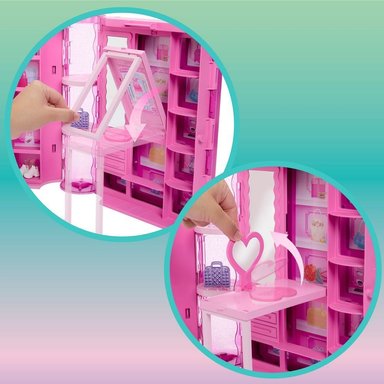 SET CLÓSET DE LOS SUEÑOS BARBIE CON ACCESORIOS Y MUÑECA - 8