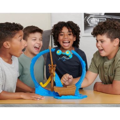 SET MONSTER JAM 6070018 JUEGO ACROBACIAS MEGALODON 1 64 - 5