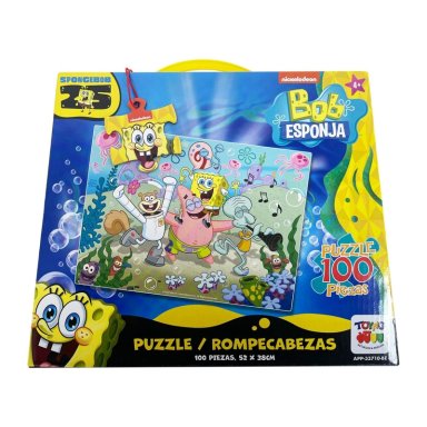 ROMPECABEZAS  PUZZLE 100 PIEZAS BOB ESPONJA - 1