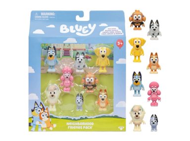 FIGURAS BLUEY AMIGOS VECINDARIO PACKX8 - 5