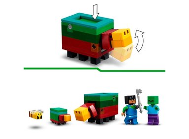 BLOQUES CONSTRUCCIÓN LEGO 21260 MINECRAFT EL JARDIN DE CEREZOS EN FLOR - 2