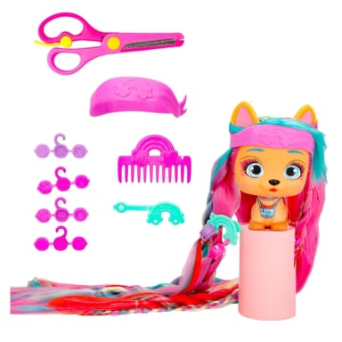MUÑECA STRAWBERRY 715264 VIP PETS S7 ESCUELA DE PEINADOS - 4