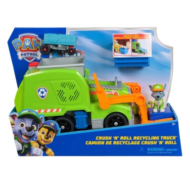 VHEÍCULO DE JUGUETE PAW PATROL CAMION RECICLAJE ROCKY - 4