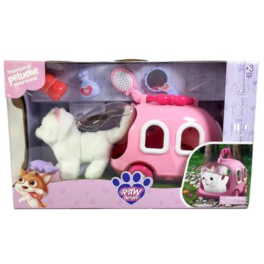 PELUCHE PAWDORABLES GATO CON JAULA ROSADA - 4