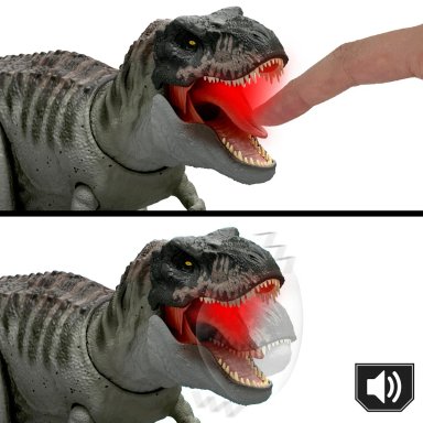 JURASSIC WORLD DINOSAURIO REBIRTH T-REX MORDIDA DESTRUCTORA - 6